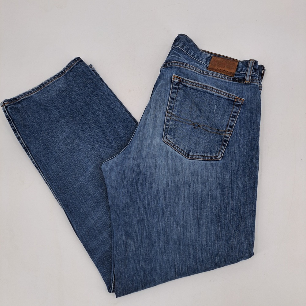 Lucky Brand 361 Vintage Straight Jeans Mens 33x30 Blue Medium Wash Stretch